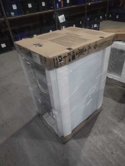 УЦЕНКА-Плита газовая Gefest ПГ 5100-03 белый метал.крышка реш.чугун-(плохая упаковка)