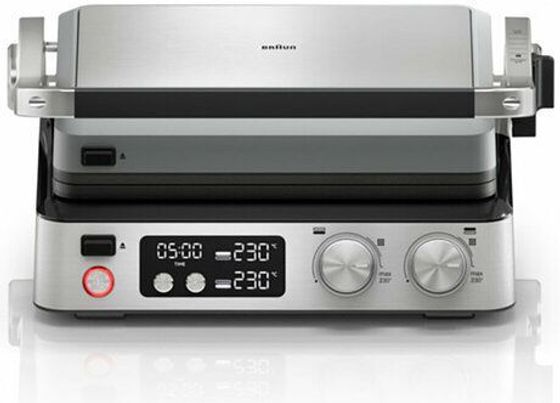 Электрогриль Braun CG7044 2000Вт серебристый