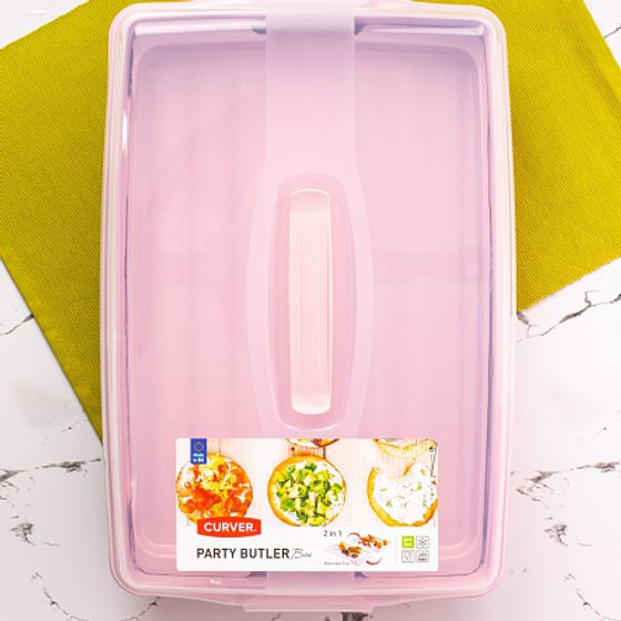 Контейнер прямоугольный большой GRAND CHEF розовый