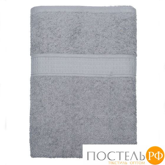 529698/13-2 Полотенце махровое с бордюром серый. 50*90, 420гр/м2