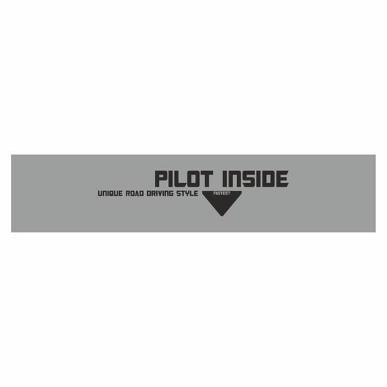 Полоса на лобовое стекло &quot;PILOT INSIDE&quot;, серебро, 1600 х 170 мм