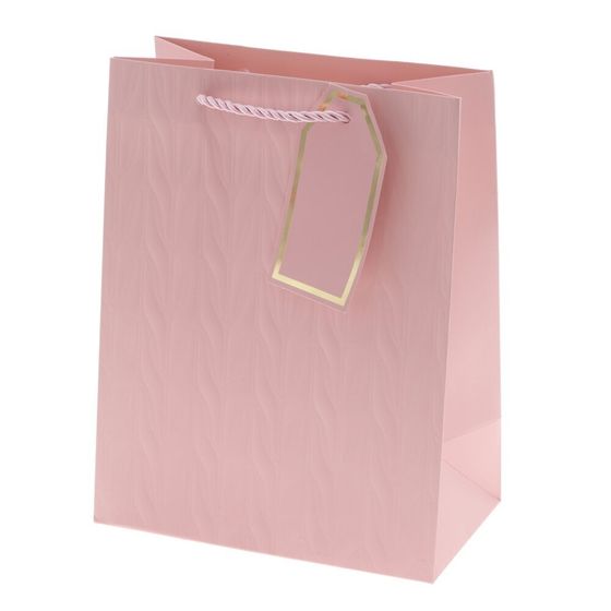 Пакет подарочный (бумага 210г/м2, блок 12шт), L18 W10 H23 см, 8в.