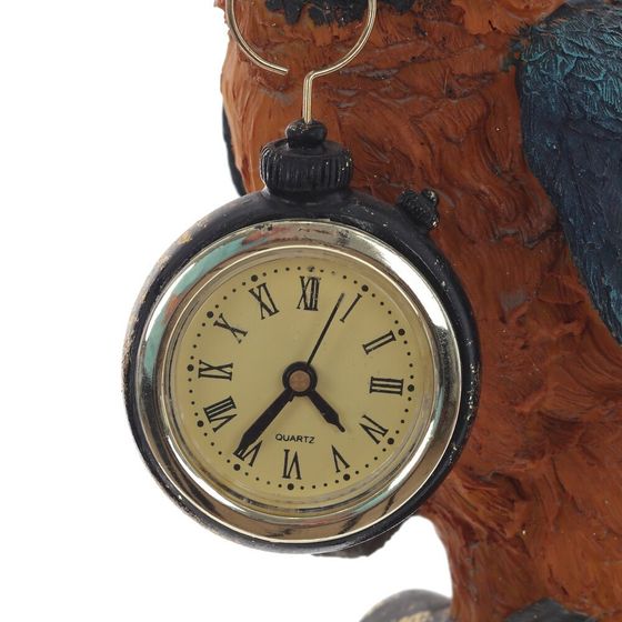 Фигурка декоративная &quot;Попугай&quot; с часами (LR44x1), L19 W12 H40,5 см