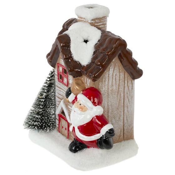 Фигурка декоративная &quot;Домик&quot; с подсветкой (2хLR44), L13 W9 H15 см