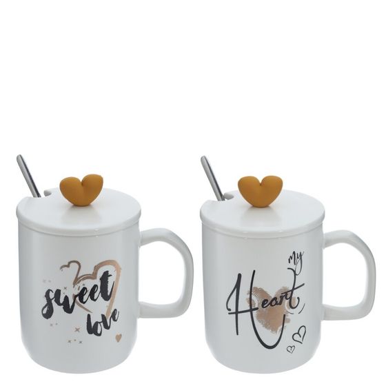 Набор из 2-х кружек, 300 мл, L12 W8 H12,5 см, 4в.