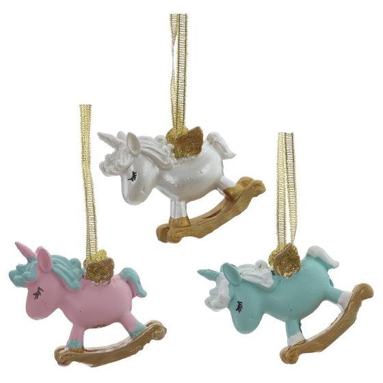 Фигурка декоративная подвесная &quot;Лошадка&quot;, L6 W2 H5 см, 3в.