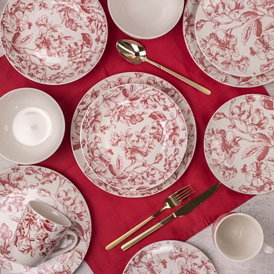 Тарелка суповая BOTANICA бордо 20.5см 660мл