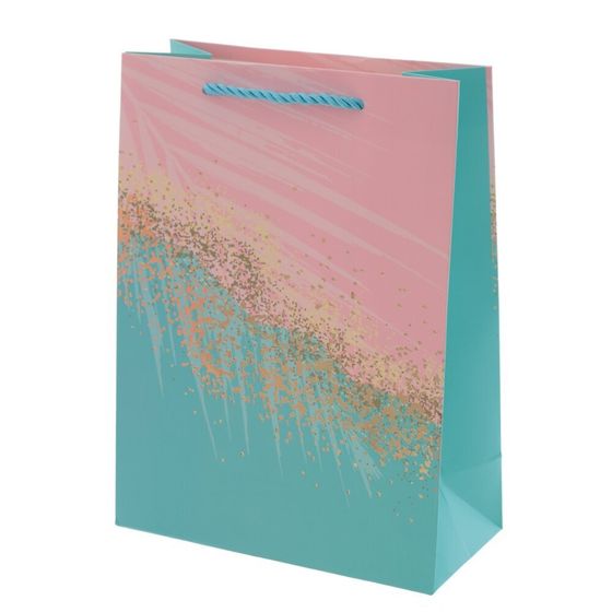 Пакет подарочный (бумага 210г/м2, блок микс 12шт), L18 W9 H24 см, 4в.