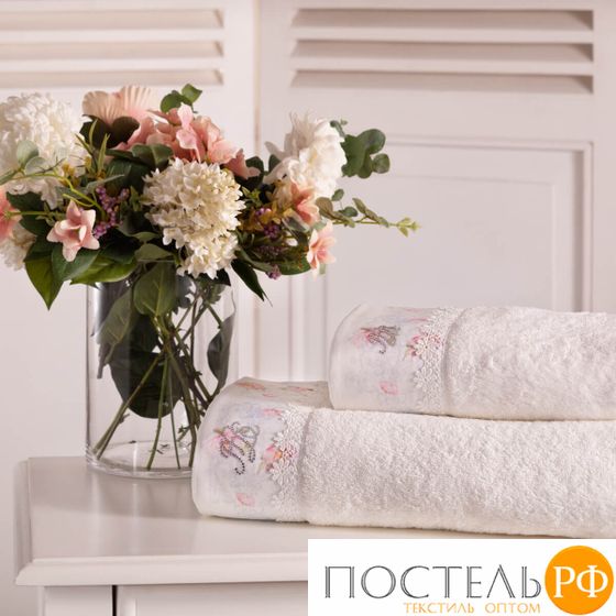 T1219T10120180 Набор полотенец Tivolyo Home VENICE кремовый 2 предмета