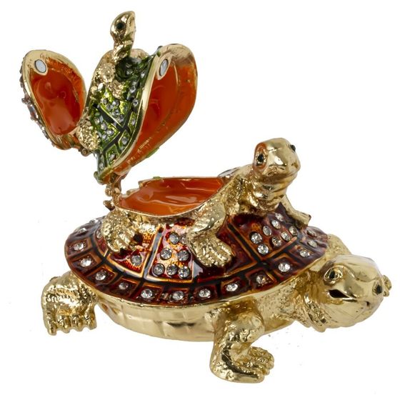 Шкатулка &quot;Черепахи&quot;, L11,5 W7,5 H7,5 см