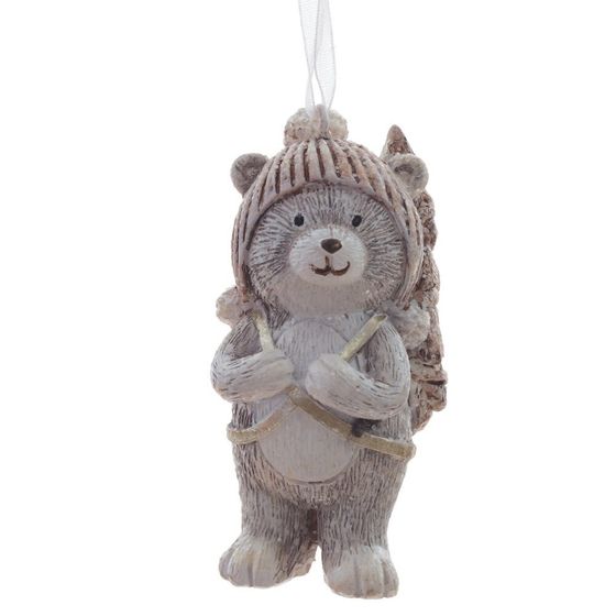 Изделие декоративное подвесное "Медвежонок", L3,5 W3,5 H7 см, 2в.