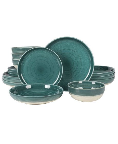 Clarina Stoneware 16 Pc. Dinnerware Set, Service for 4