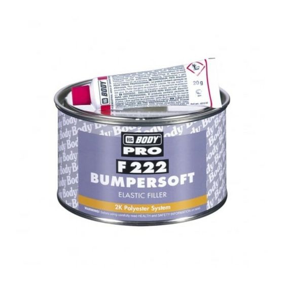 Шпатлевка BODY PRO F222 BUMPERSOFT, черная, 0,25 кг