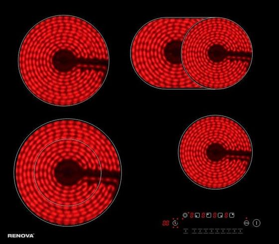 Электрическая варочная панель Renova TC-472L2BS1 черный