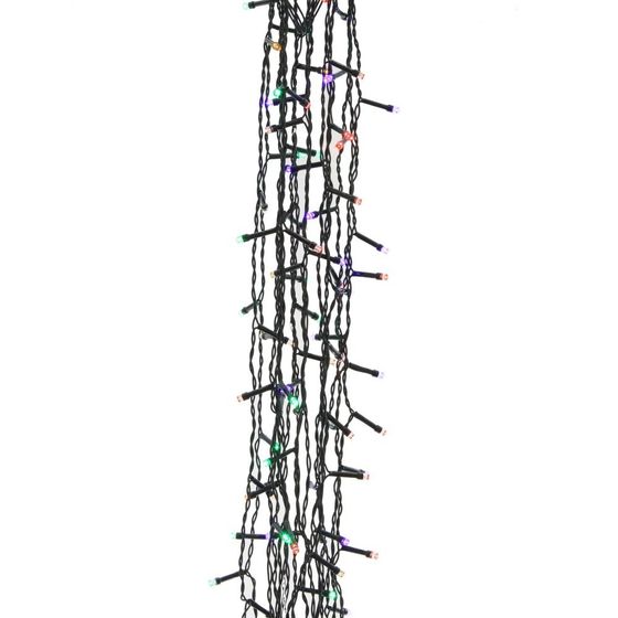 Электрогирлянда &quot;Бахрома&quot;, L500 W0,5 H50 см (160 разноцв LED, 5W, 8 реж свеч, IP20)