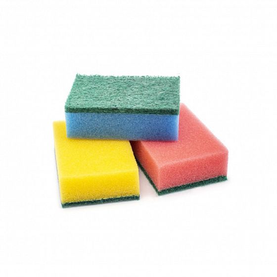 Губка Радуга 10шт