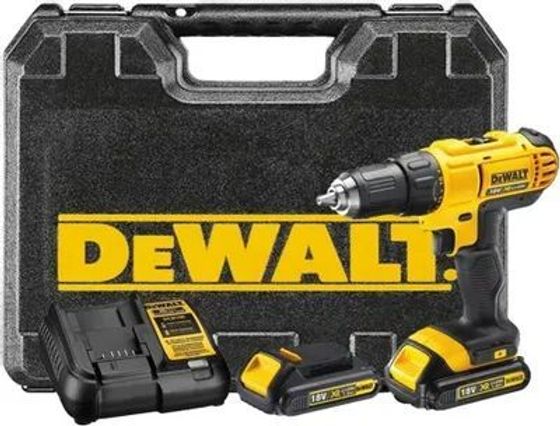 Дрель-шуруповерт аккумуляторная DeWalt DCD771C2-QW 18В 2АКБ 1.3Ач и ЗУ (кейс)