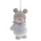 Изделие декоративное подвесное &quot;Снеговик&quot;, L6 W4,5 H10 см, 2в.