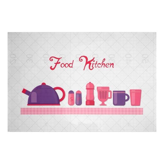 Наклейка на кафельную плитку &quot;Еда на кухне&quot; 60х90 см