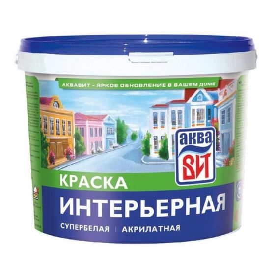 Краска интерьерная АкваВИТ ВАК-14 супербелая 2,5кг