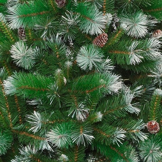 Елка искусственная &quot;Сибирская особая со снегом&quot;, L134 W134 H180 см, 753 ветки