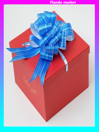 !Бант-шар №4.5 &quot;Тонкие полосы&quot; (9 штук), цвет синий