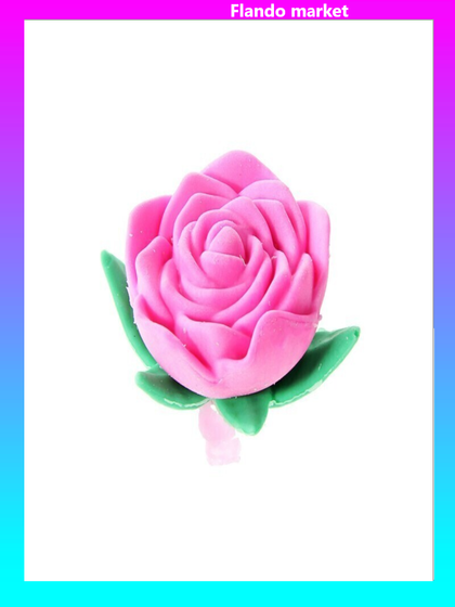 !Ластик фигурный 5 штук  «Роза»