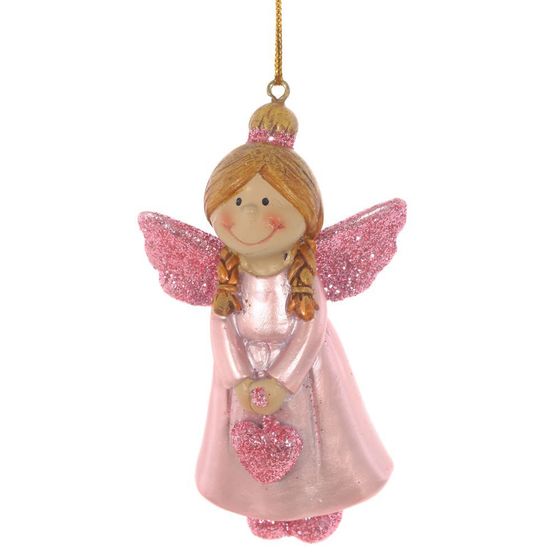 Украшение новогоднее "Ангелочек, L6 W4 H9,5 см, 2в.
