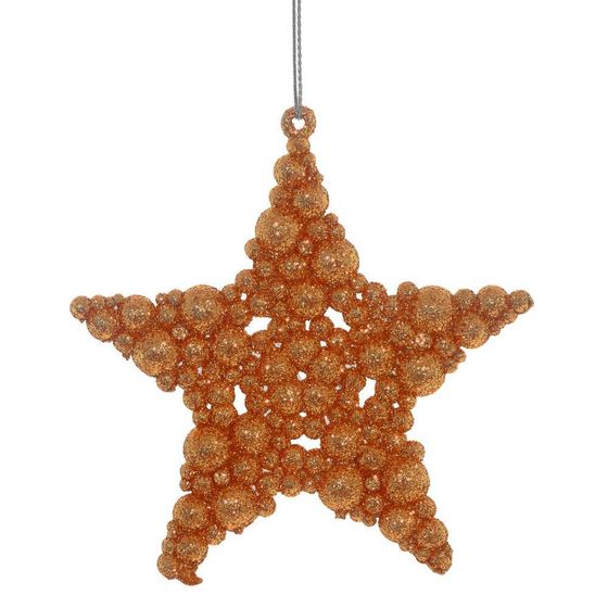 Набор из 2шт Украшение новогоднее &quot;Звезда&quot;, L10 W1 H10 см/Lп13 Wп2 Hп17 см