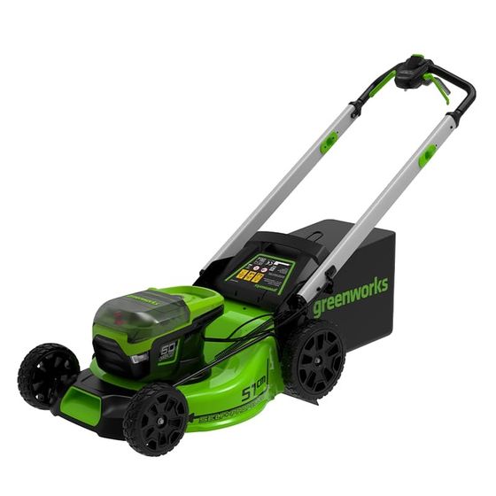 Газонокосилка аккумуляторная GreenWorks GD60LM51SP 60V 51см бесщеточная без АКБ и ЗУ (2514307)