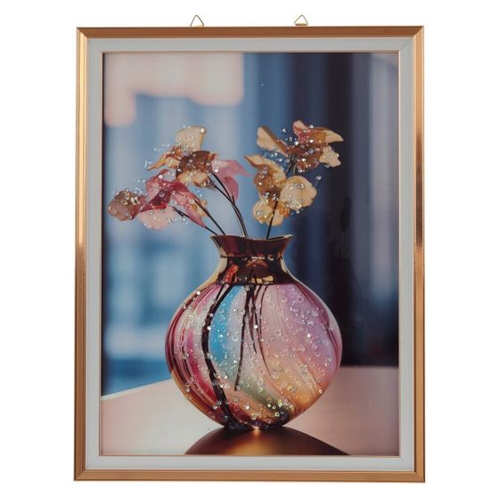 Панно с кристальным декором, L33,5 W2 H43,5 см