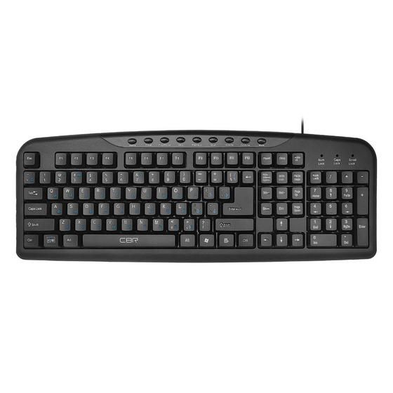 Клавиатура CBR KB 301M проводная USB черный