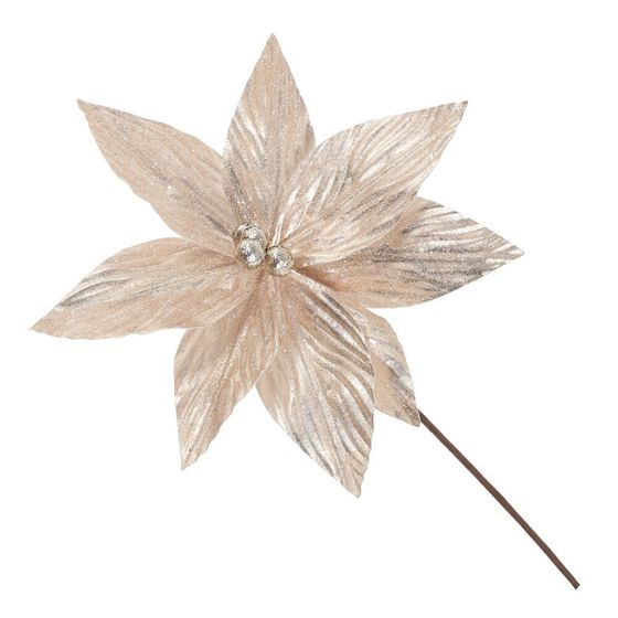 Цветок искусственный &quot;Пуансеттия&quot;, L21 W21 H34 см