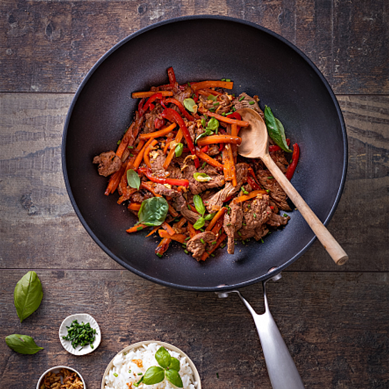 Сковорода вок OPTIMA+ ELEGANCE 28см индукция