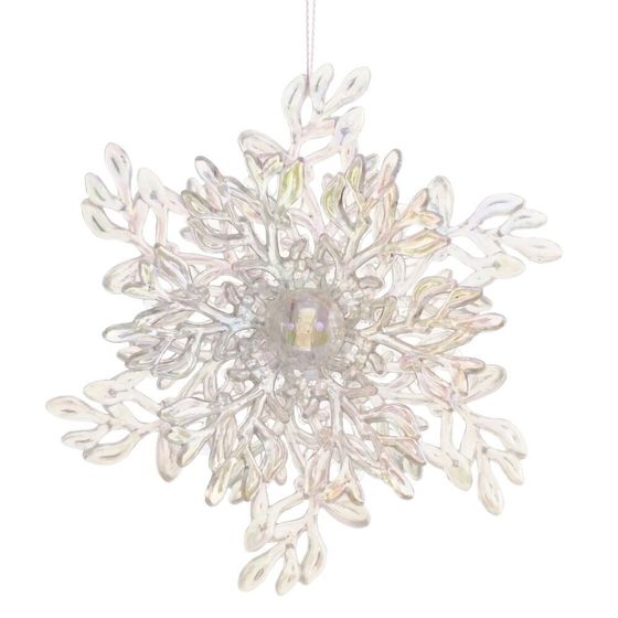 Украшение новогоднее &quot;Снежинка&quot;, L11 W4,5 H12 см, 2в.