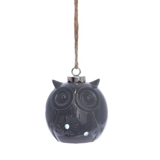 Украшение новогоднее &quot;Сова&quot; с подсветкой, L7 W7 H8,5 см, 5в.