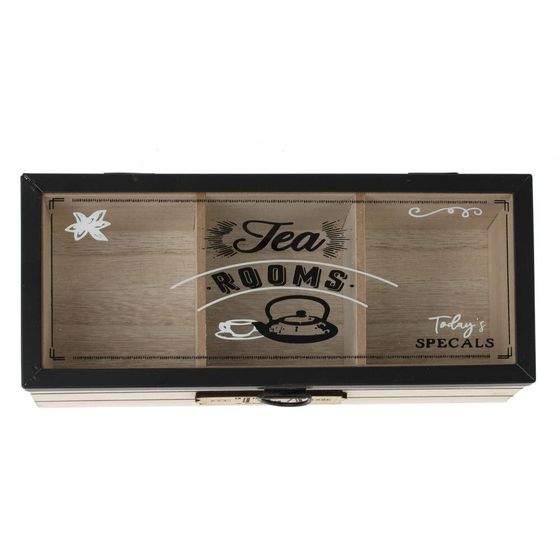 Шкатулка для чайных пакетиков, L24 W10,5 H7,5 см