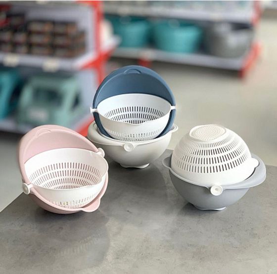 Дуршлаг AQUA 21см вращающийся