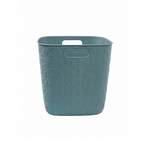 Корзина квадратная SOFTEX Q голубая 15л