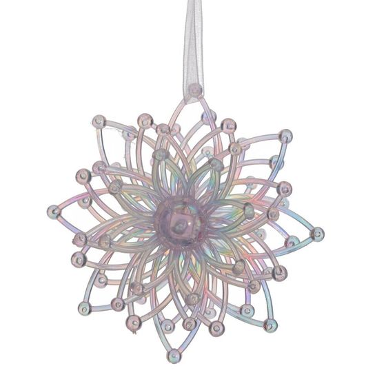 Украшение новогоднее &quot;Снежинка&quot;, L10 W5 H10 см, 3в.