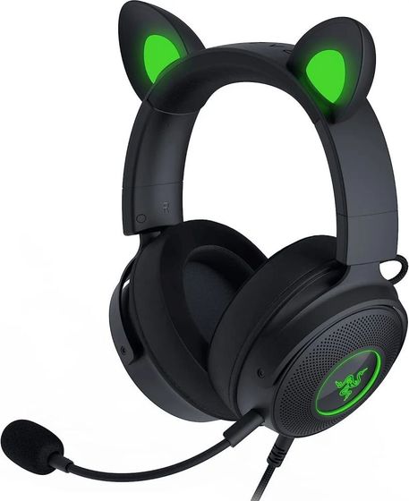 Гарнитура накладные Razer Kraken Kitty Ed. V2 Pro проводные черный детские (RZ04-04510100-R3M1)