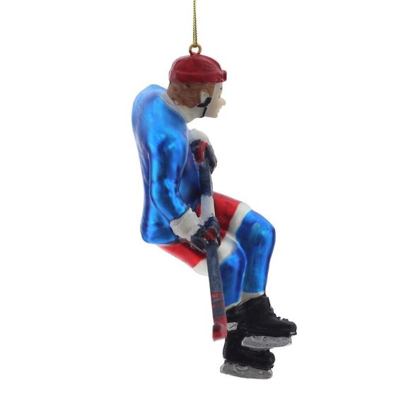 Украшение новогоднее "Хоккеист", L11,5 W4,5 H13 см, 2в.