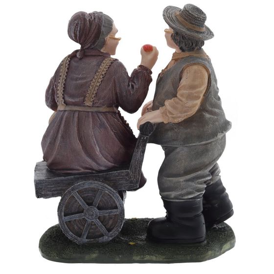 Фигурка декоративная "Бабушка с дедушкой", L16 W10 H19 см, 2в.