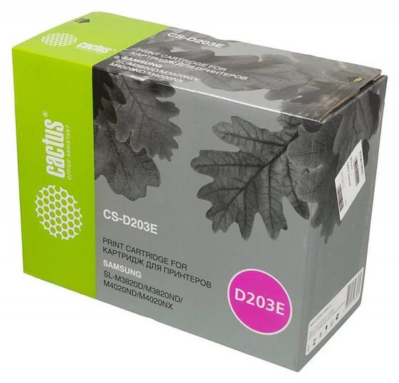 Картридж лазерный Cactus CS-D203E MLT-D203E черный (10000стр.) для Samsung SL-M3820D/M3820ND/M4020ND/M4020NX