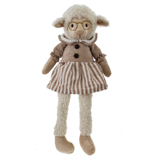 Игрушка набивная &quot;Овечка&quot;, L17 W10 H26/47 см, 2в.