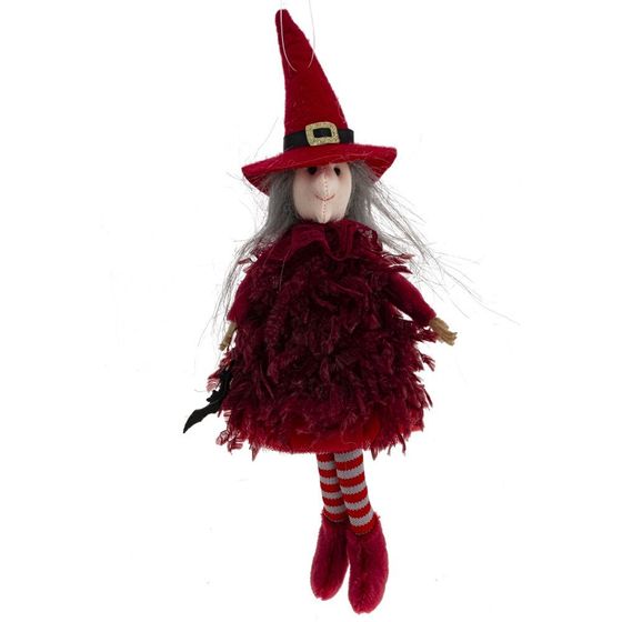 Изделие декоративное подвесное &quot;Ведьма&quot;, L7 W7 H27 см, 2в.