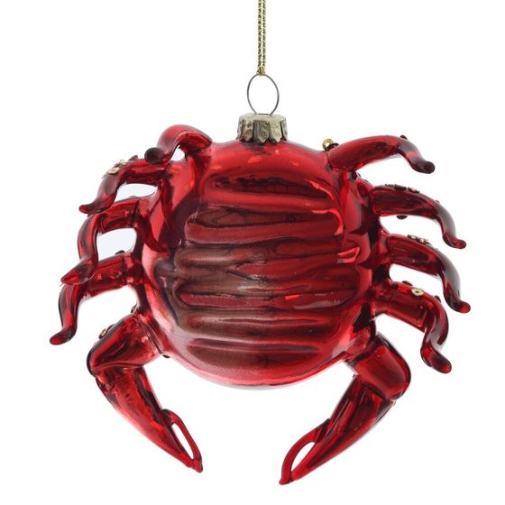 Украшение новогоднее "Краб", L10 W5 H11 см