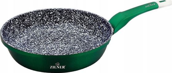 Patelnia Zilner PATELNIA 28CM MARMUROWO-CERAMICZNA ZILNER STONETEC EMERALD ZL-7197-G