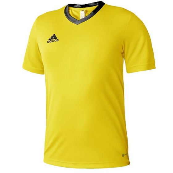 Мужская спортивная футболка желтая с логотипом T-shirt adidas Entrada 22 Jersey M HI2122