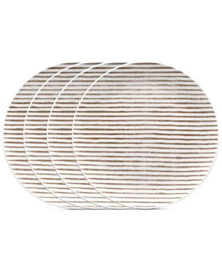 Hammock Stripes Coupe Salad Plates, Set of 4